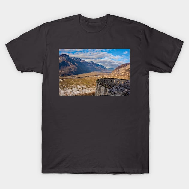 View from Beseno Castle in Trentino, Italy T-Shirt by jojobob